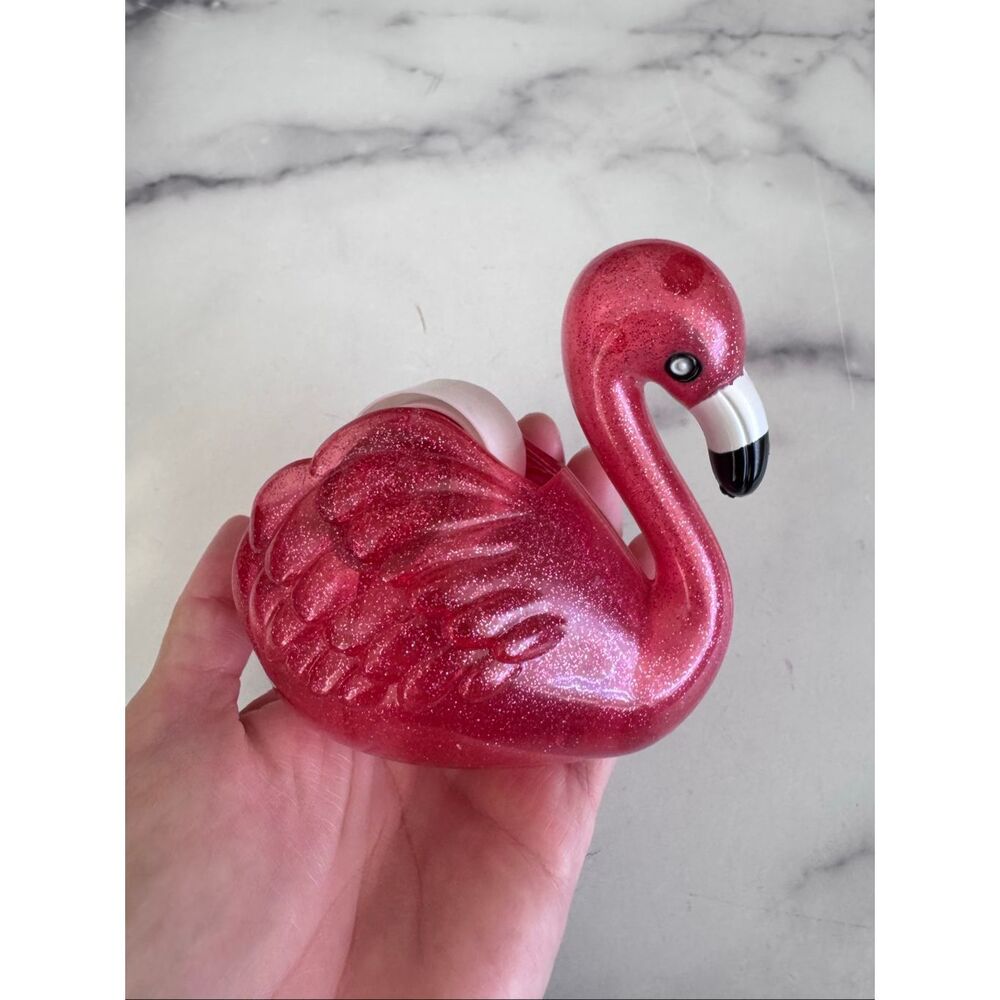Flamingo bird Florida tabletop desk counter scotch tape office school supplies t
